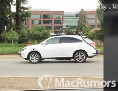 蘋果無人車上路再被拍：裝配多個傳感器和攝像頭