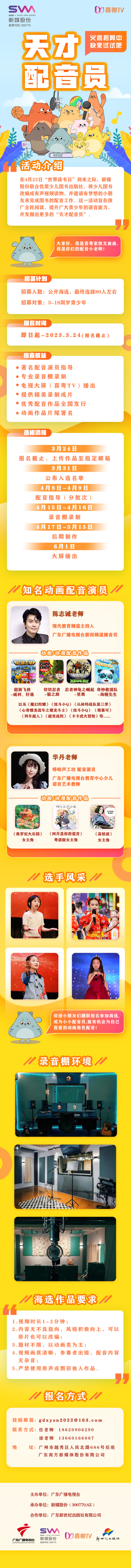 “天才配音員”火熱招募中